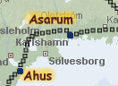 Åhus – Asarum (bei Karlshamn)